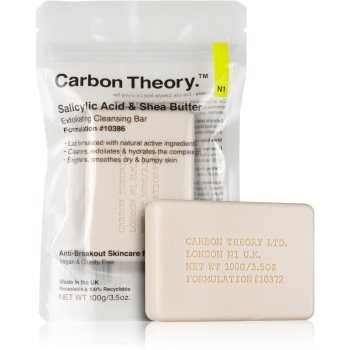 Carbon Theory Salicylic Acid & Shea Butter sapun gentil pentru curatare cu efect exfoliant - imagine 2